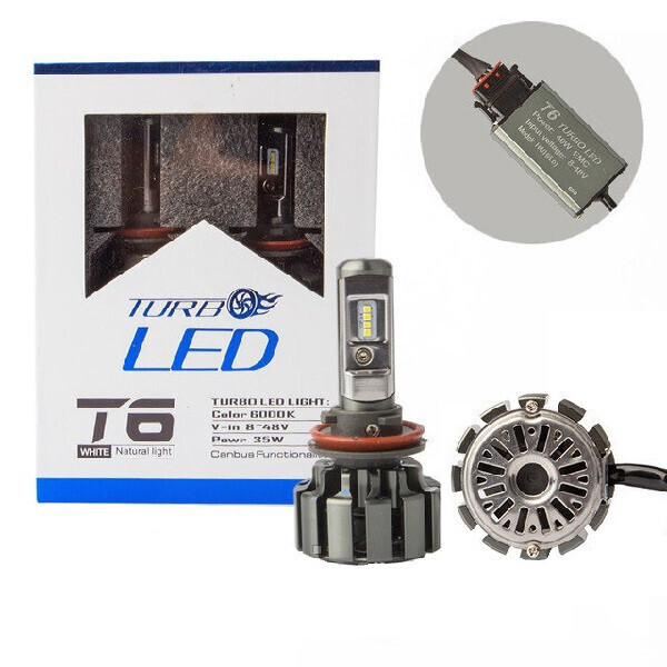 

Светодиодные автолампы с кулером TurboLed HeadLight T6 H7 Led 6000K/8000Lm 152647