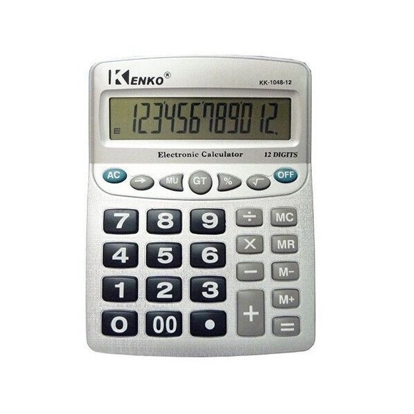 

Калькулятор настольный KENKO KK-1048 серый