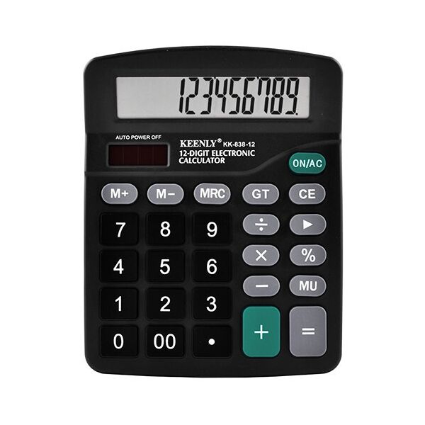 

Калькулятор настольный Keenly Keenly KK-838-12 черный