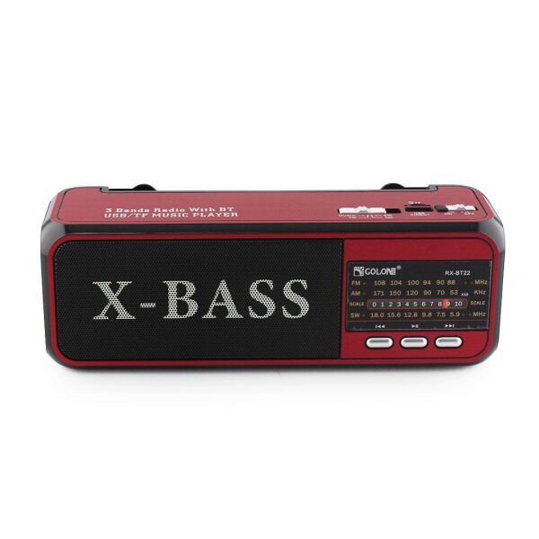 

Радиоприемник колонка GOLON RX 22 FM Usb SD красный