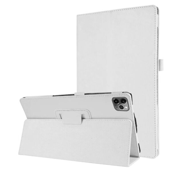 

Чехол-книжка Litchi Leather Case для Apple iPad Pro 12.9 2018 / 2020 (Wake / Sleep) White