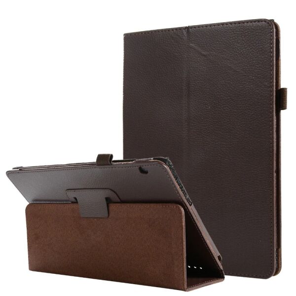 

Чехол-книжка Litchi Leather Case для Huawei MediaPad T5 10.1 (Wake / Sleep) Brown