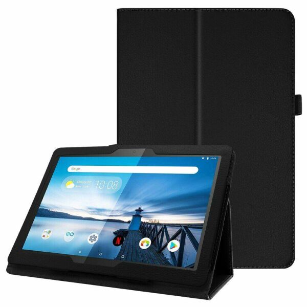 

Чехол-книжка Litchi Leather Case для Lenovo Tab M10 / P10 (Wake / Sleep) Black