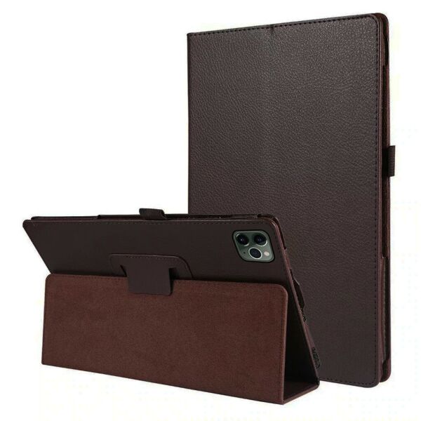 

Чехол-книжка Litchi Leather Case для Apple iPad Pro 11 2018 / 2020 (Wake / Sleep) Brown