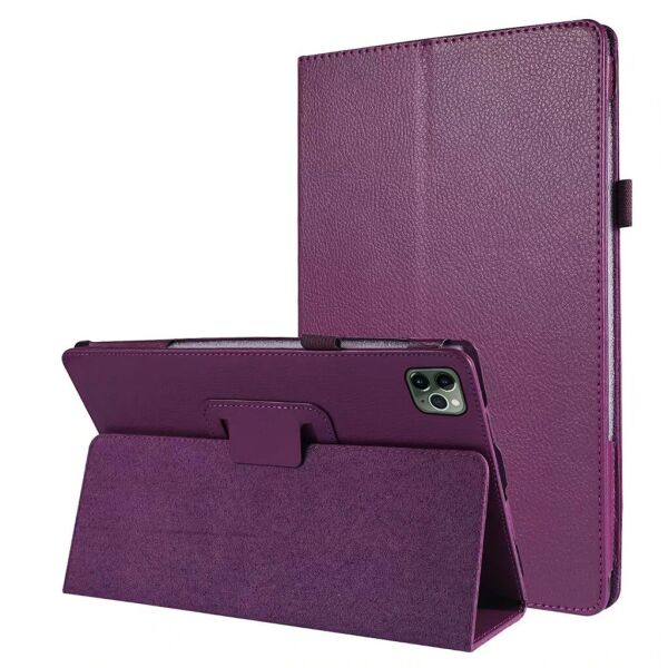 

Чехол-книжка Litchi Leather Case для Apple iPad Pro 11 2018 / 2020 (Wake / Sleep) Purple