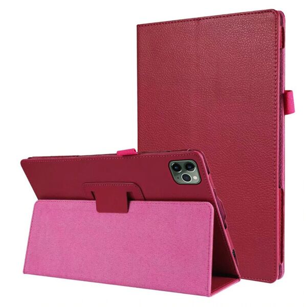 

Чехол-книжка Litchi Leather Case для Apple iPad Pro 11 2018 / 2020 (Wake / Sleep) Rose