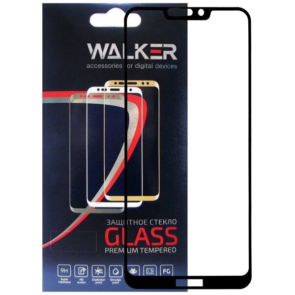 

Защитное стекло Walker 3D Full Glue для Honor 8C Black
