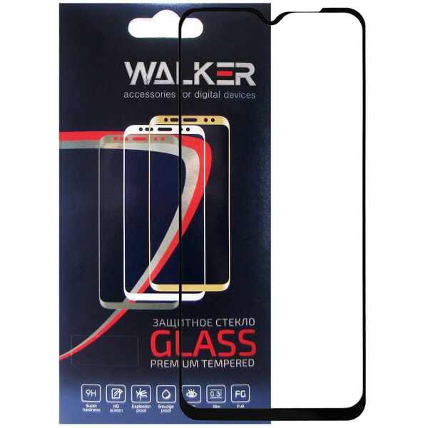 

Защитное стекло Walker 3D Full Glue для Poco M2 / C3 Black