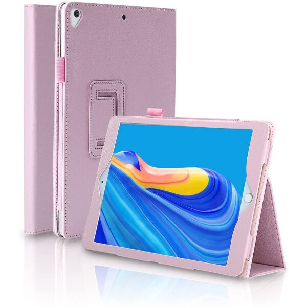 

Чехол-книжка Litchi Leather Case для Apple iPad 10.2" / iPad 10.5" (Wake / Sleep) Light Pink