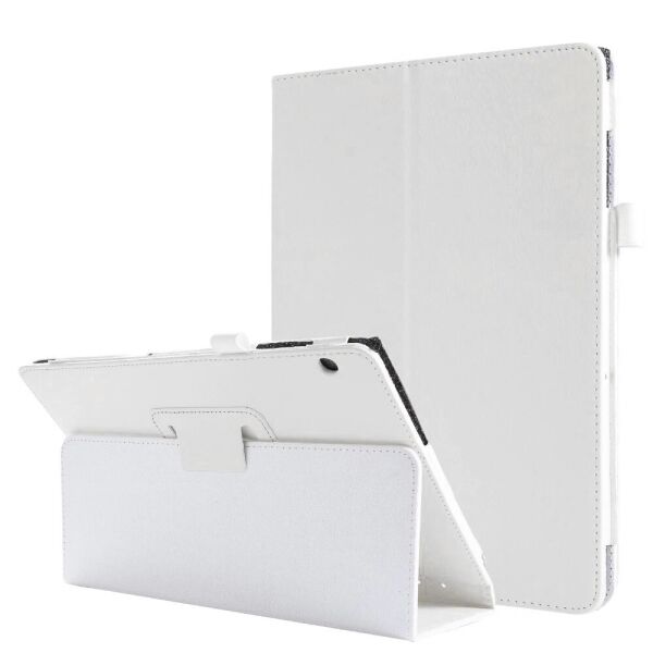

Чехол-книжка Litchi Leather Case для Huawei MediaPad T5 10.1 (Wake / Sleep) White