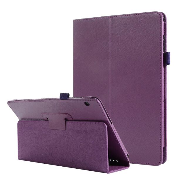 

Чехол-книжка Litchi Leather Case для Huawei MediaPad T5 10.1 (Wake / Sleep) Purple