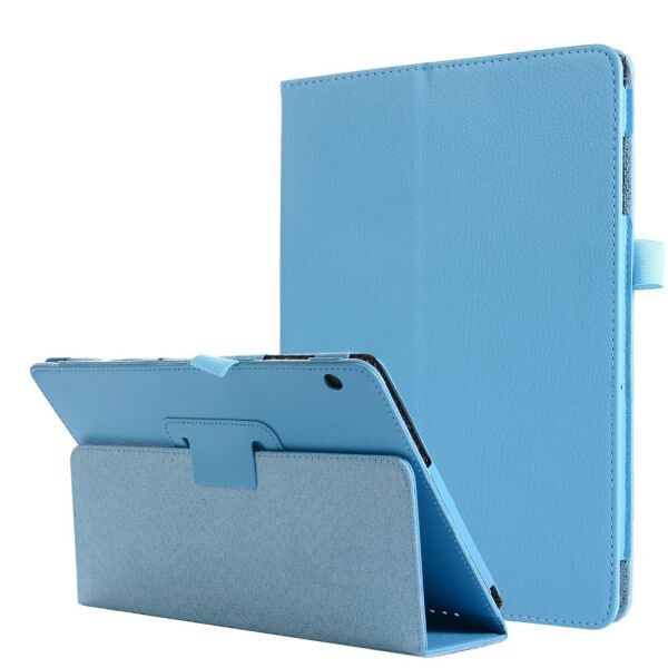 

Чехол-книжка Litchi Leather Case для Huawei MediaPad T5 10.1 (Wake / Sleep) Light Blue