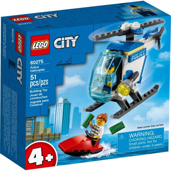 

Конструктор LEGO City Police Полицейский вертолет 51 деталь (60275)