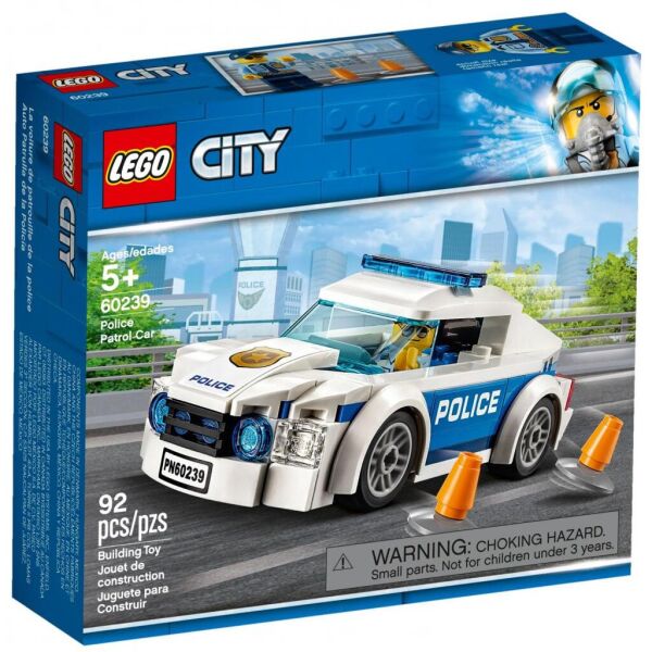 

Конструктор LEGO City Автомобиль полицейского патруля 92 детали (60239)