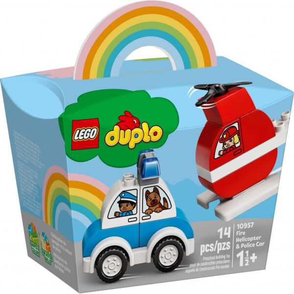 

Конструктор LEGO DUPLO My First Пожарный вертолет и полицейская машина (10957)