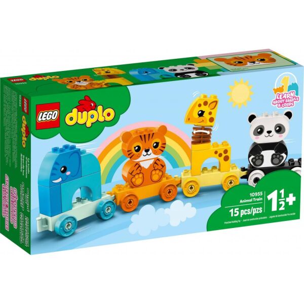 

Конструктор LEGO DUPLO My First Поезд с животными 15 деталей (10955)