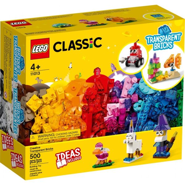 

Конструктор LEGO Classic Прозрачные кубики для творчества 500 деталей (11013)