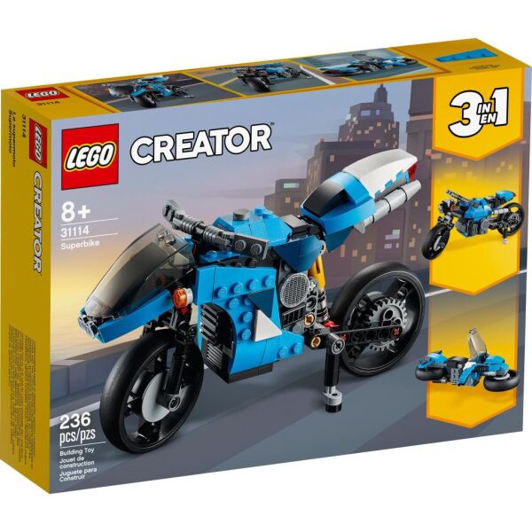 

Конструктор LEGO Creator Супермотоцикл 236 деталей (31114)