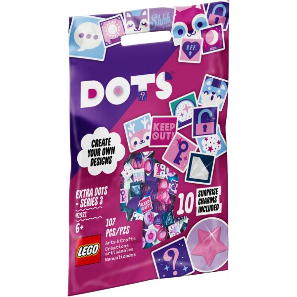 

Конструктор LEGO DOTS Дополнительные элементы - серия 3, 107 деталей (41921)