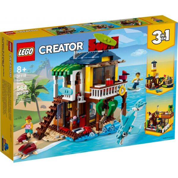 

Конструктор LEGO Creator Пляжный домик серферов 564 детали (31118)
