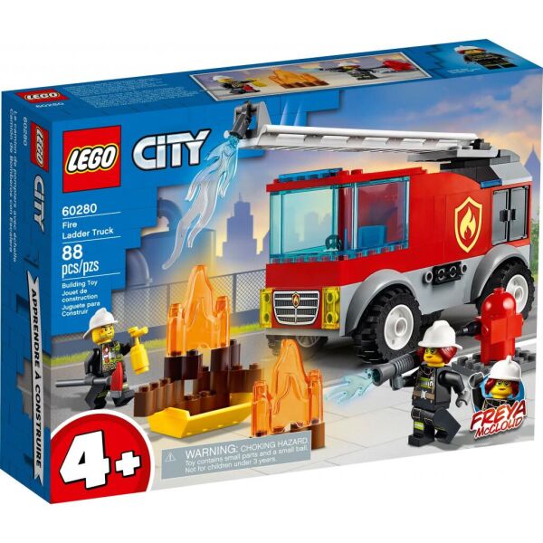 

Конструктор LEGO City Fire Пожарная машина с лестницей 88 деталей (60280)