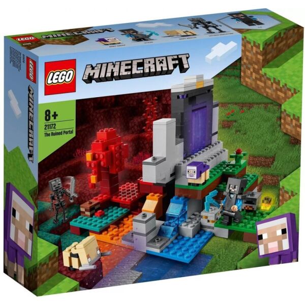 

Конструктор LEGO Minecraft Разрушенный портал 316 деталей (21172)