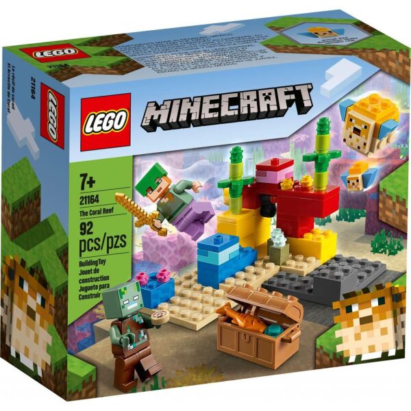 

Конструктор LEGO Minecraft Коралловый риф 92 детали (21164)