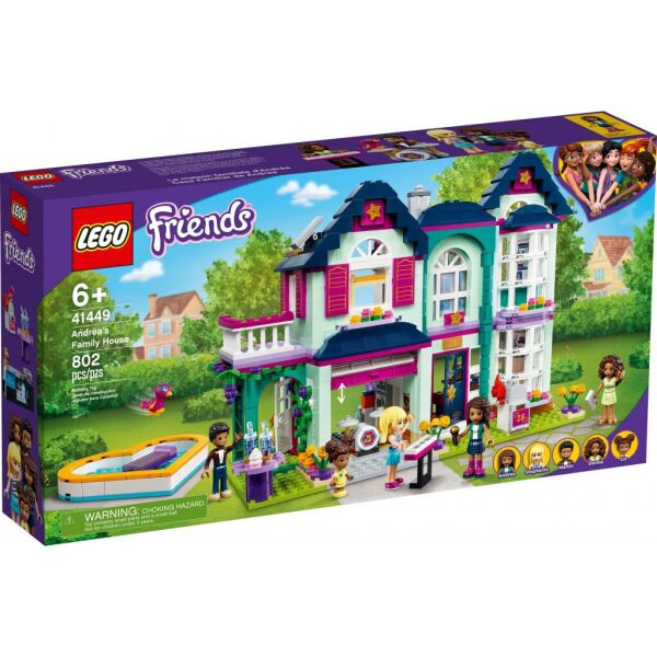 

Конструктор LEGO Friends Семейный дом Андреа 802 детали (41449)