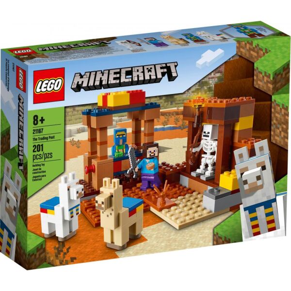 

Конструктор LEGO Minecraft Торговый пост 201 деталь (21167)