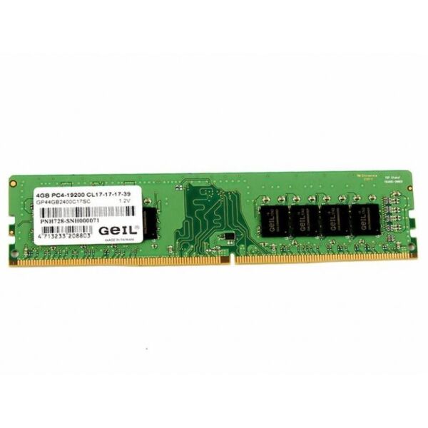 

DDR4 4Gb, 2400 MHz, Geil Pristine, 17-17-17, 1.2V (GP44GB2400C17SC)