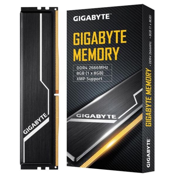 

DDR4 8Gb, 2666 MHz, Gigabyte, Black (GP-GR26C16S8K1HU408)