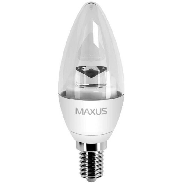 

Лампа Maxus LED C37 CL-C 4W, 3000K (мягкий цвет), 220V, цоколь E14 AL, (1-LED-5313)
