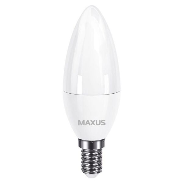

Лампа Maxus LED C37 7W 4100K 220V, цоколь E14, 1-LED-734