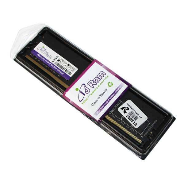 

DDR4 4Gb, 2400 MHz, JRam, 16-16-16-38, 1.2V (JR4U2400172408-4M)