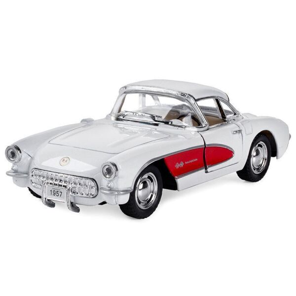 

Машинка Chevrolet Corvette 1957 Kinsmart KT5316W инерционная, 1:34 (Белый)