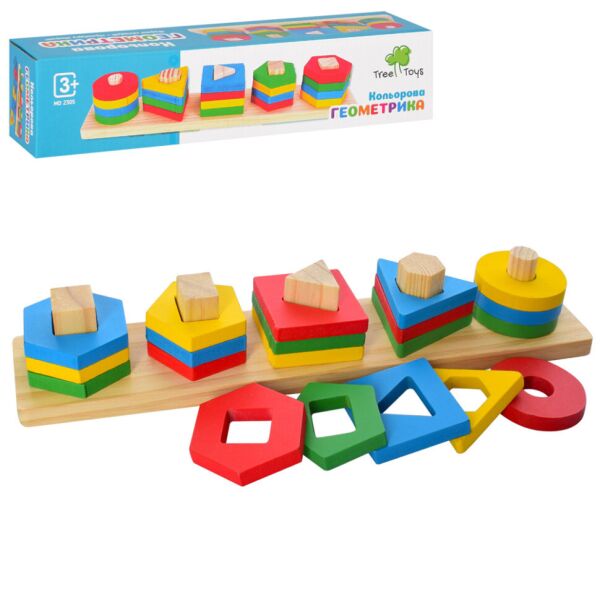 

Деревянная игрушка Геометрика Limo Toy MD 2305