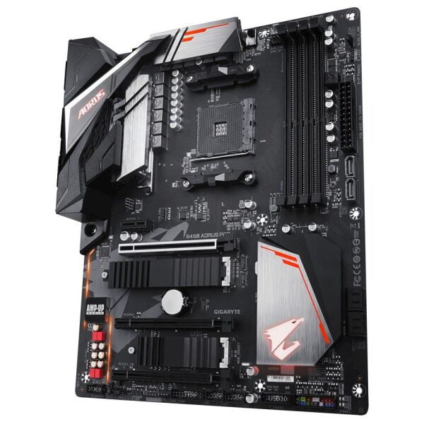 

Мат.плата AM4 (B450) Gigabyte B450 AORUS PRO, B450, 4xDDR4, DVI-D/HDMI, ATX