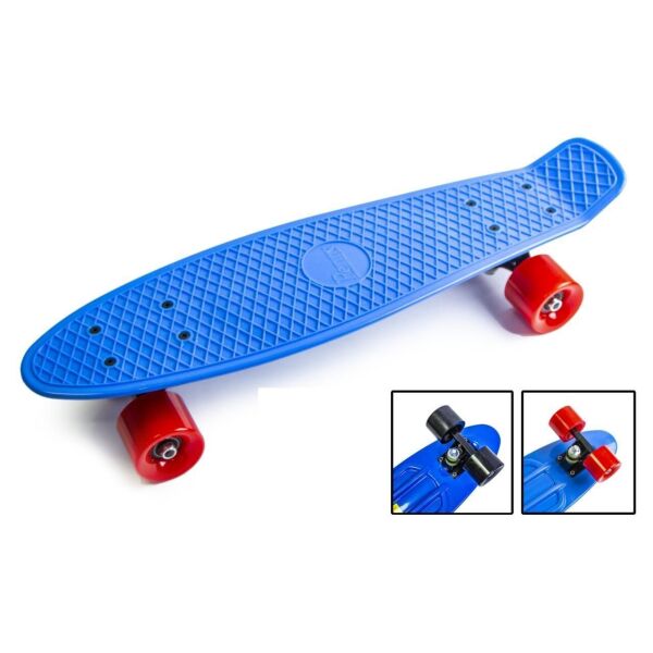 

Пенниборд Penny Board. Синий цвет. Матовые колеса.