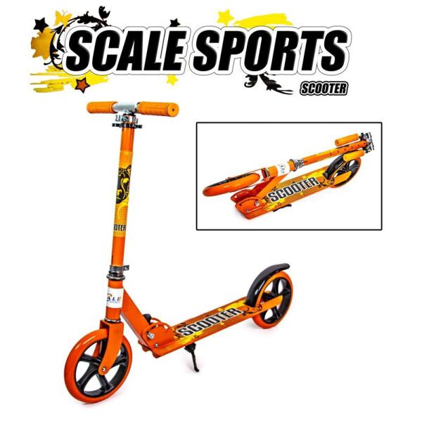 

Двухколесный складной самокат Scooter 460. Оранжевый цвет