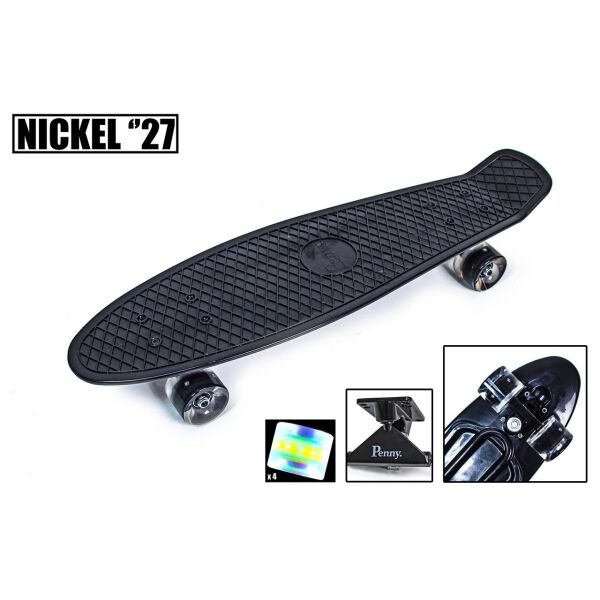 

Пенниборд Penny Board Nickel 27" Black Светящиеся колеса