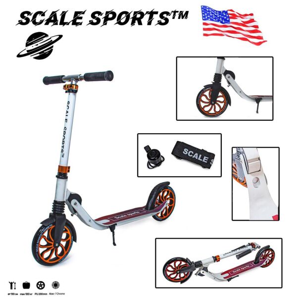 

+Подарок Двухколесный Самокат Scale Sports SS-17 Белый