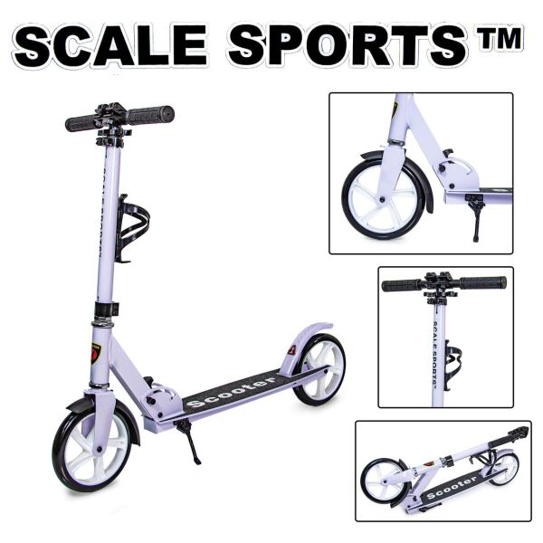 

Детский Самокат Scale Sports SS-05, двухколесный. Белый