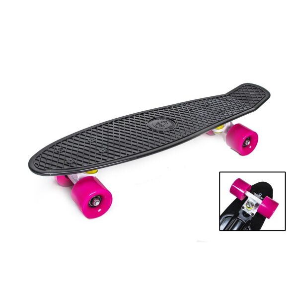 

Пенниборд Penny Board "Fish" Черный цвет. Матовые колеса