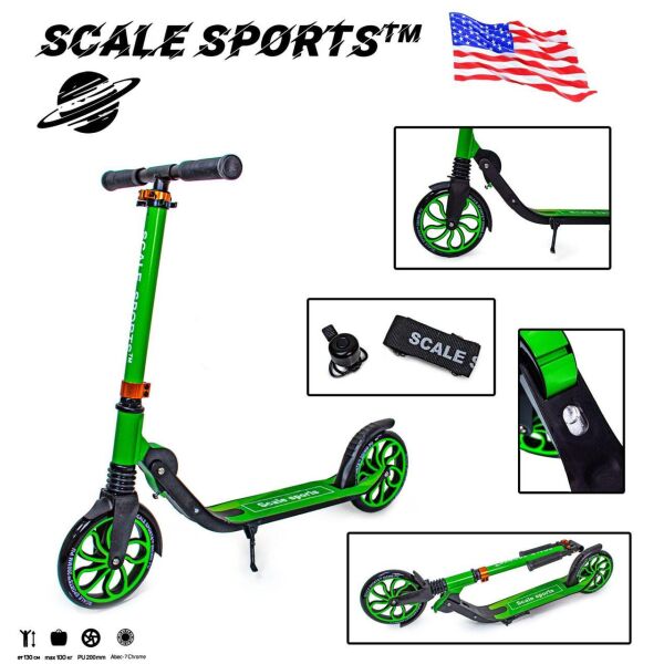 

+Подарок Двухколесный Самокат Scale Sports SS-17 Зеленый