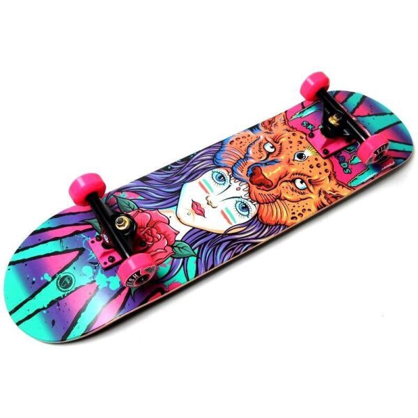 

СкейтБорд деревянный от Fish Skateboard "Девочка Тигр"