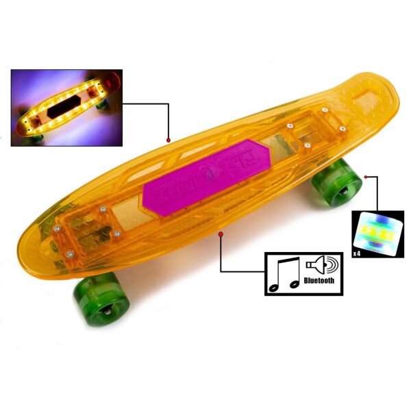 

Пенниборд Penny Penny "Fish Skateboard Original" Orange Музыкальная и светящаяся дека