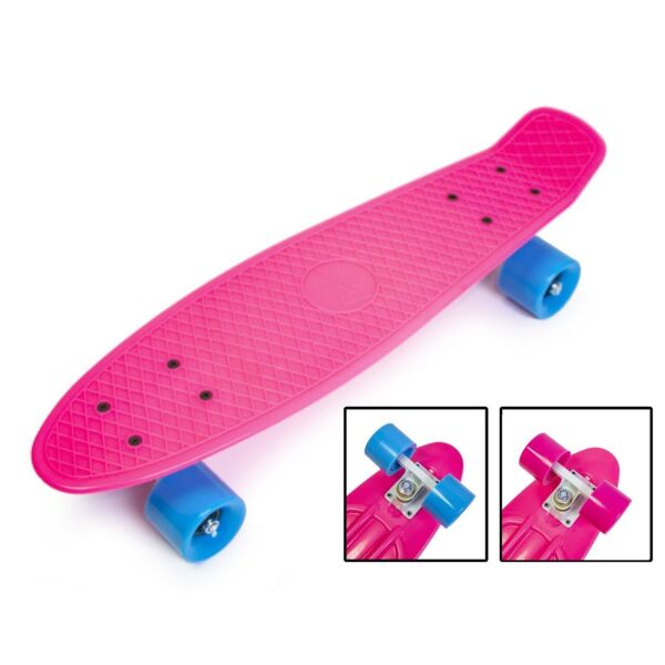 

Пенниборд Penny Board. Малиновый цвет. Матовые колеса.