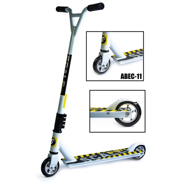 

+Подарок Детский Трюковый самокат Scale Sports Extrem Abec-9 белый