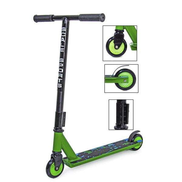 

Трюковый самокат TURBO от Scale Sports на подшипниках Abec-7. Green