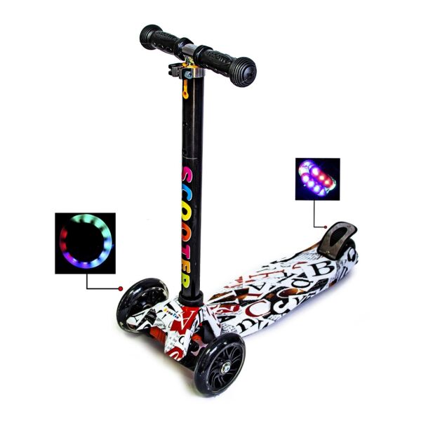 

Самокат Maxi Scooter АЛФАВИТ, черные колеса